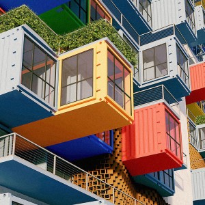 Container Skyscraper by Ganti Associates